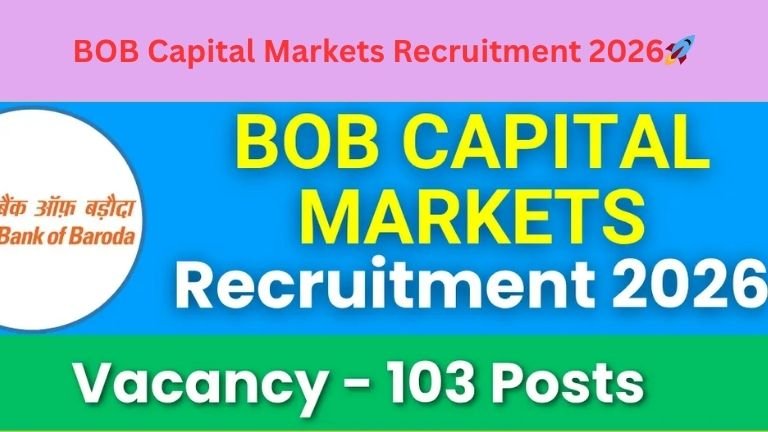 BOB Capital Markets Recruitment 2026