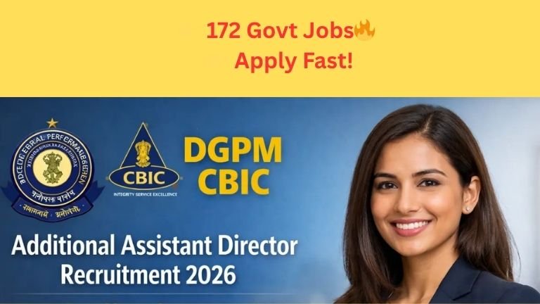 DGPM CBIC Recruitment 2026